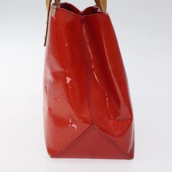 LOUIS VUITTON Monogram Vernis Reade PM Hand Bag Red Rouge M91088 LV Auth 120043 - Picture 6 of 16